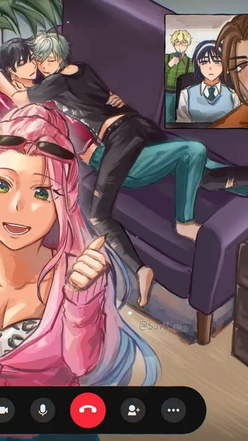 ai character: alnst facetime background