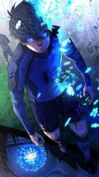 ai character: blue lock background