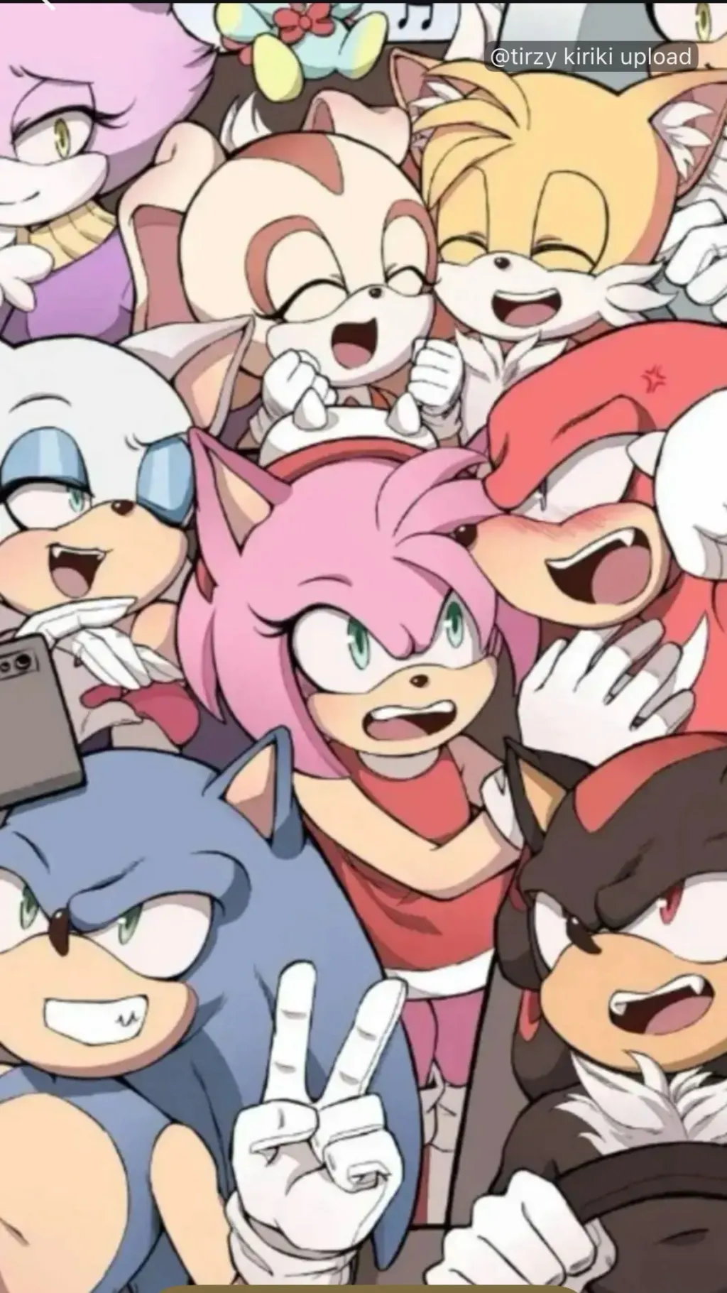 ai character: Team sonic background