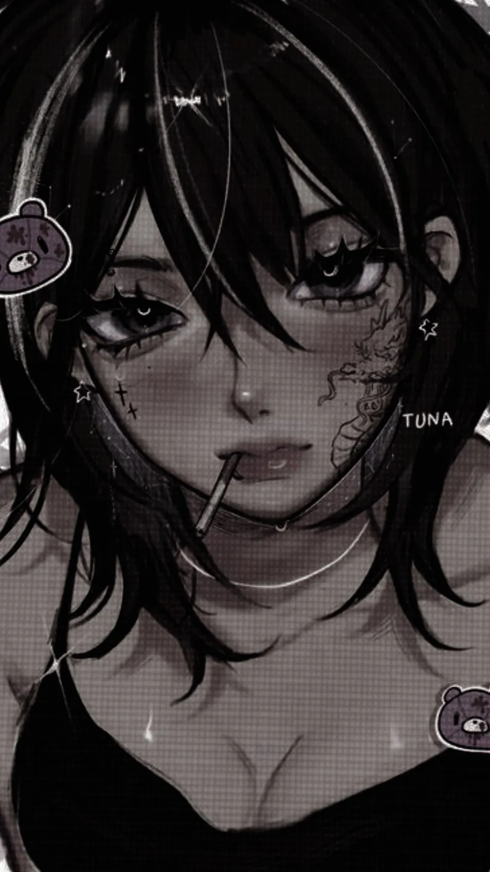 ai character: Tuna  background