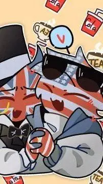 ai character: Uk × usa! :3 background