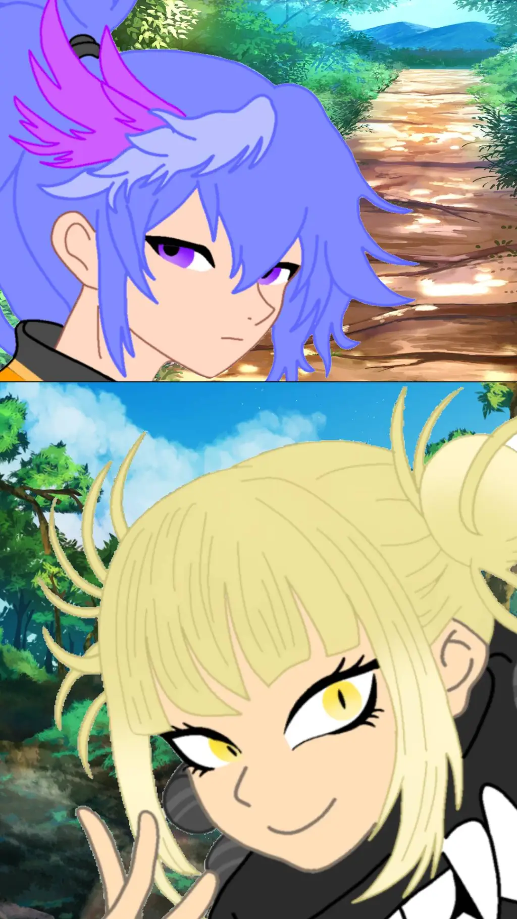 ai character: Toga & Kuroe  background