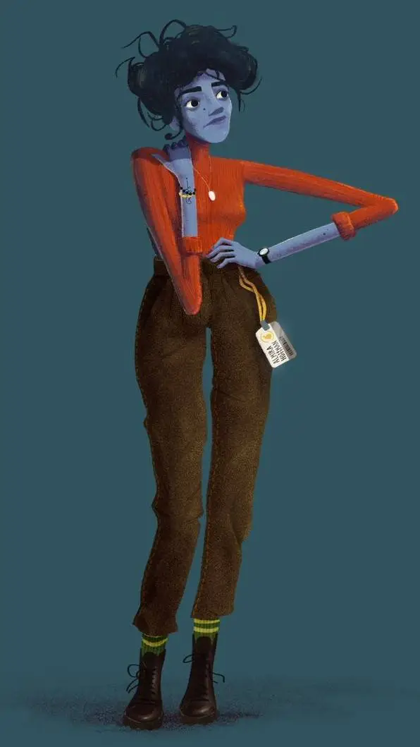 ai character: almira  background