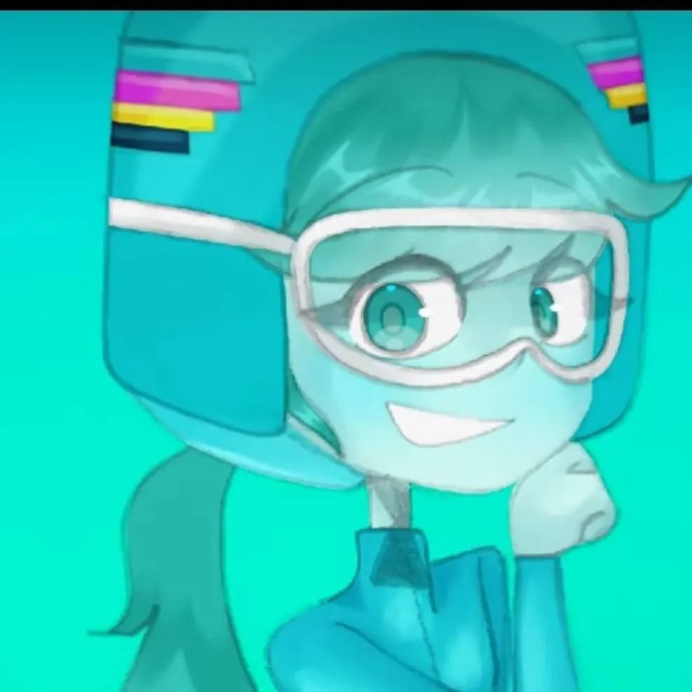 chat with ai character: cyan