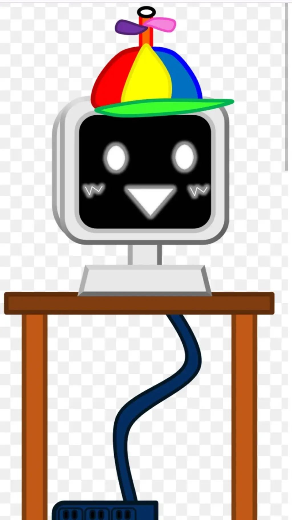 ai character: Mr fun coputer  background
