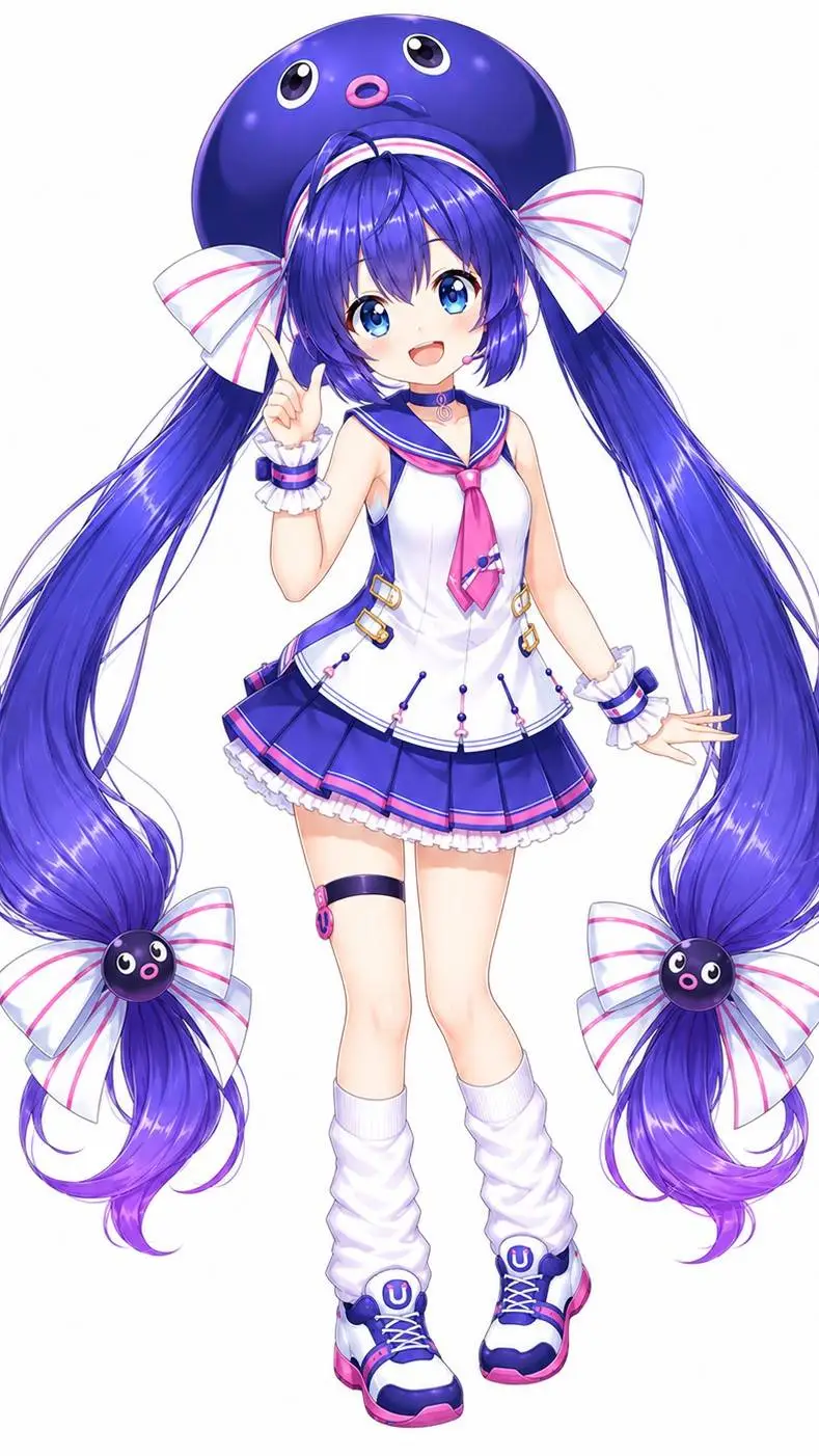 ai character: Otomachi Una background