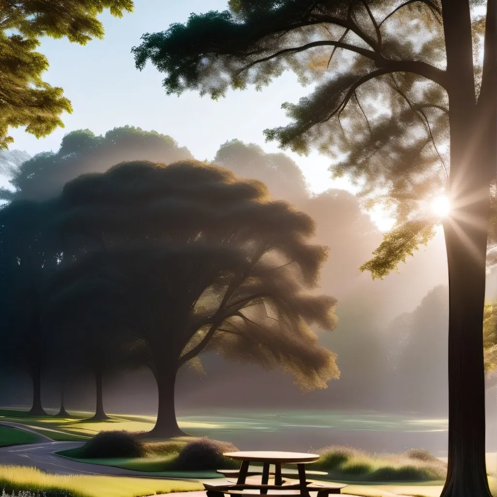 chat with ai character: a park walk