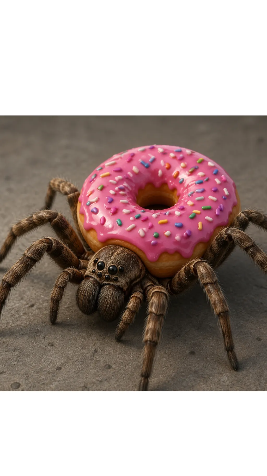 ai character: Donut spider background