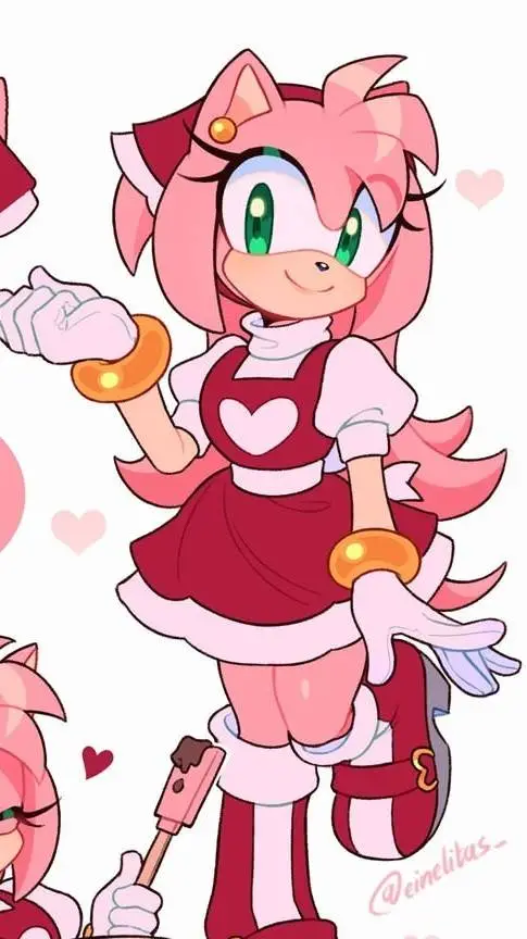 ai character: amy rose background