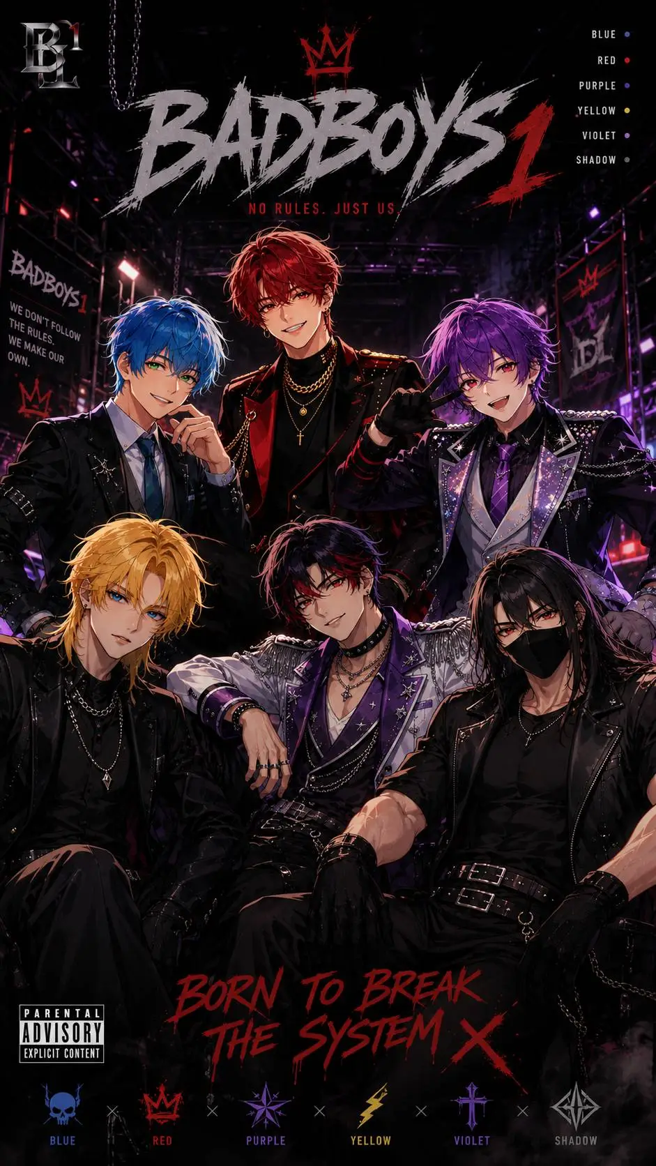 ai character: BADBOYS1  background