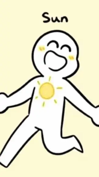 ai character: sun background