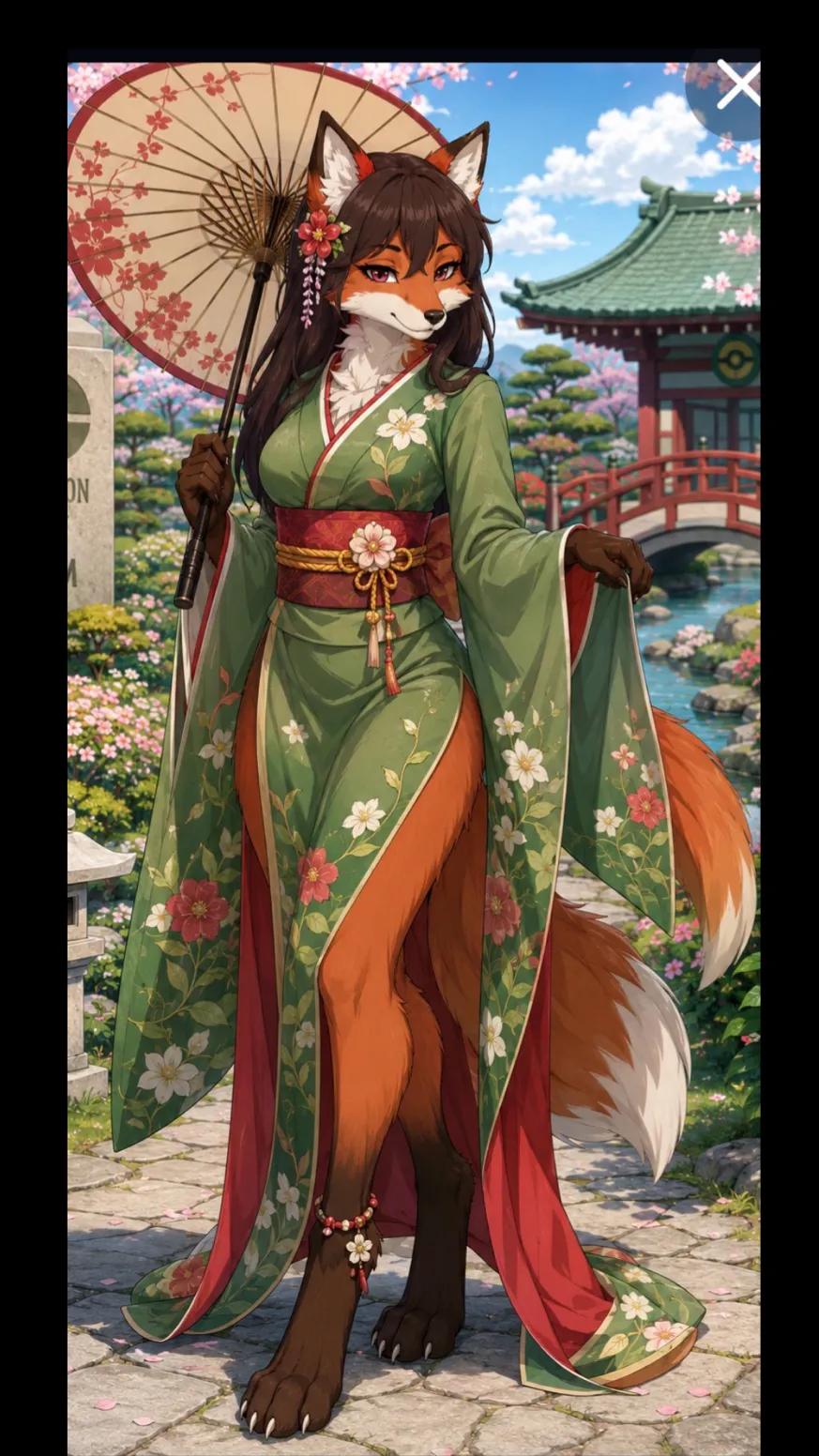 ai character: Erifox  background