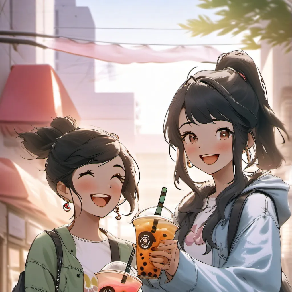 chat with ai character: Two girlfriends 