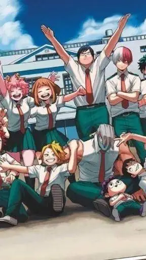 ai character: MHA Christmas background