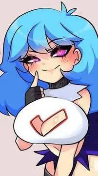 ai character: Sky Blue (FNF) background