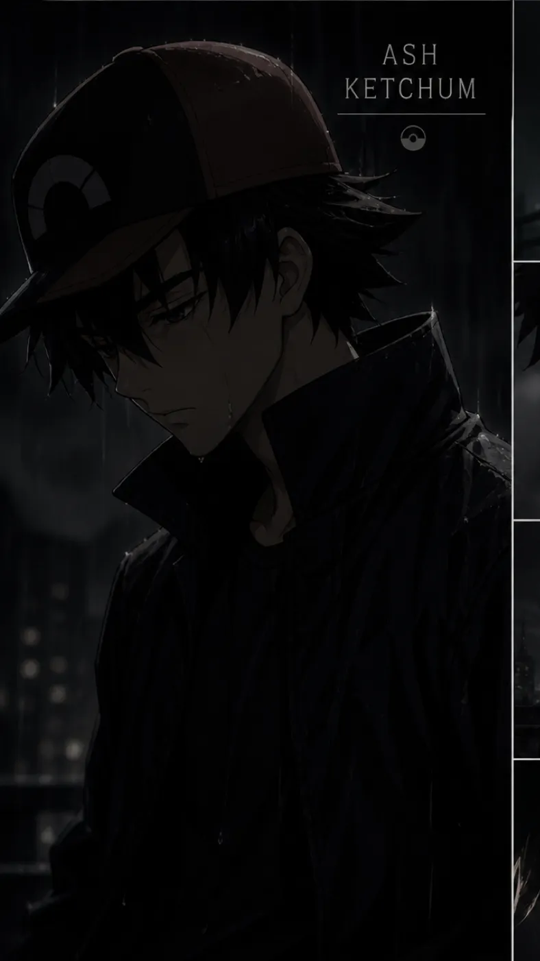 ai character: Ash  background