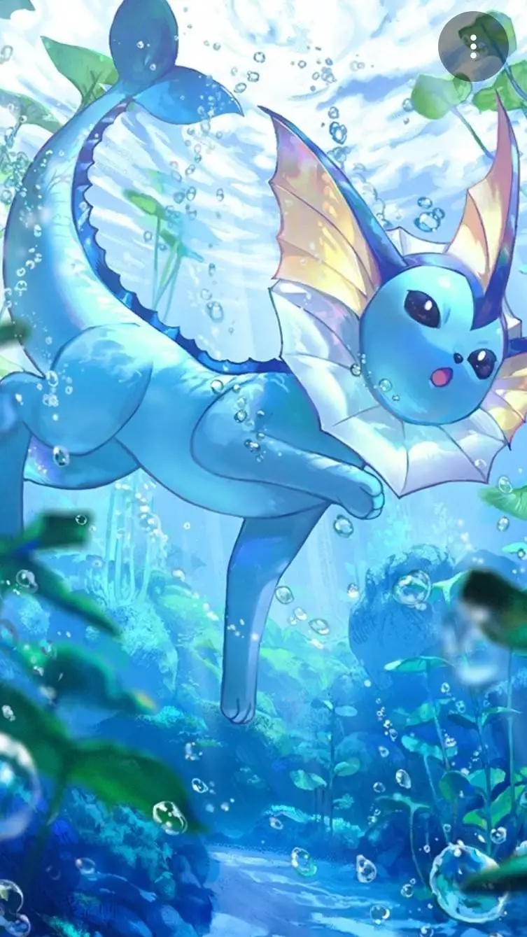 ai character: Coral Vaporeon  background