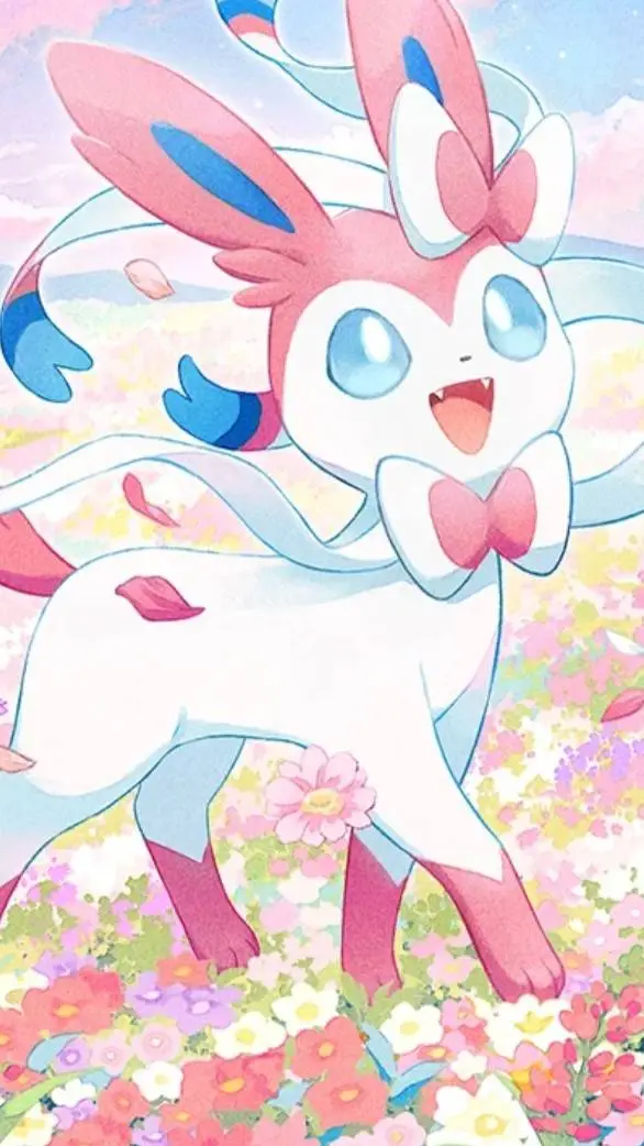 ai character: Aroura (Sylveon) background