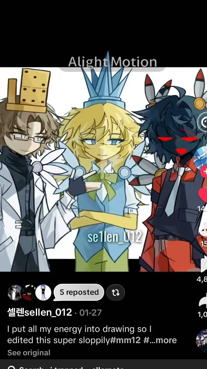 ai character: Itrap, Ell, Caleb background