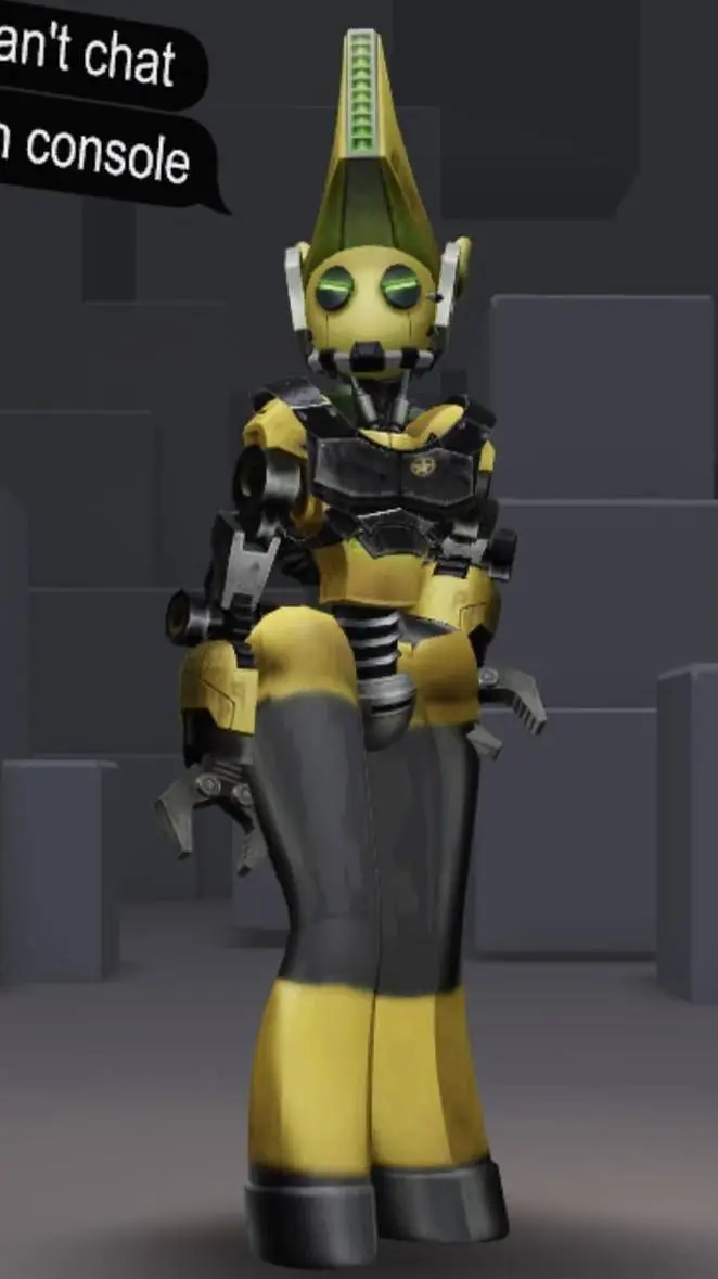 ai character: Fem-JunkBot  background