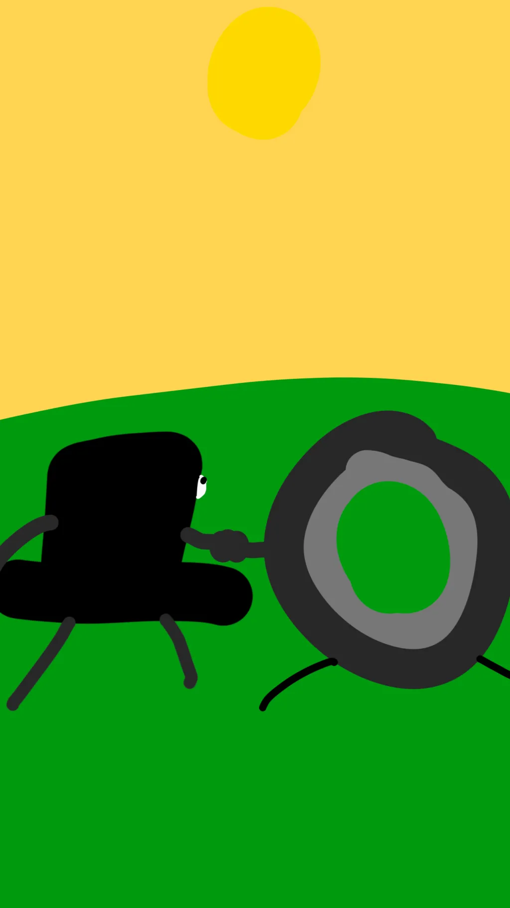 ai character: Tophat X tire background