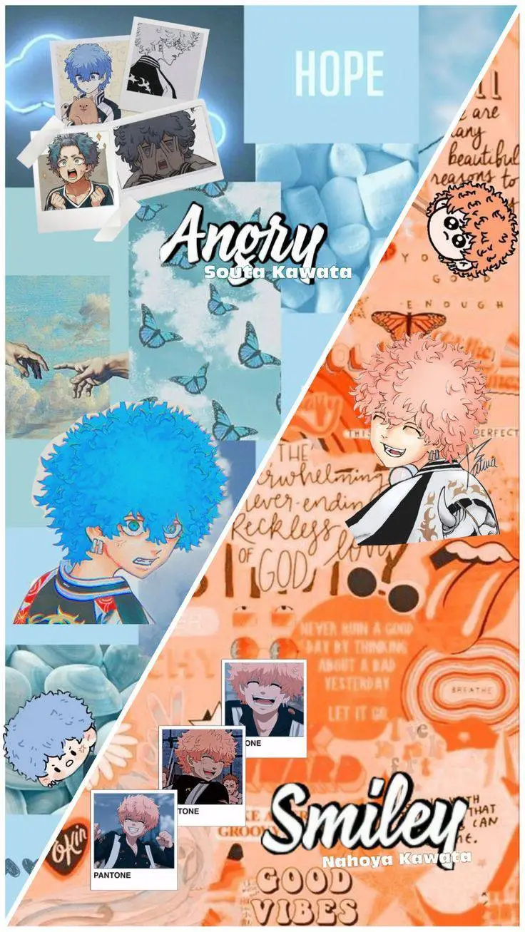 ai character: 😠 angry e smyler😁 background