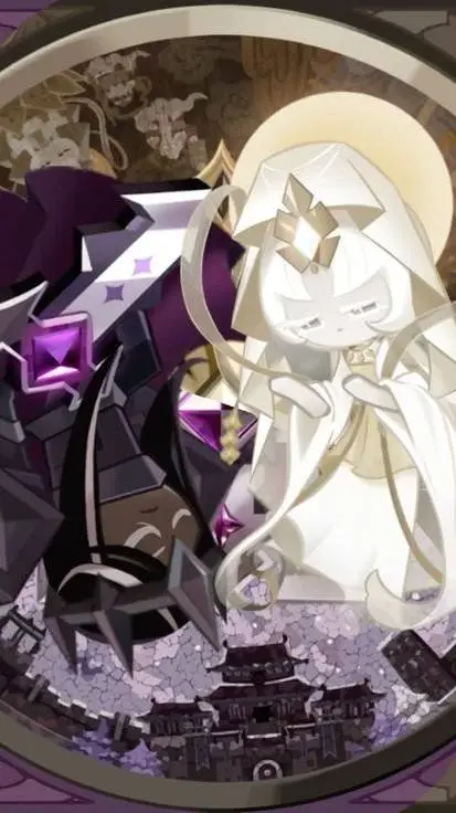 ai character: Dark cacao cookie background