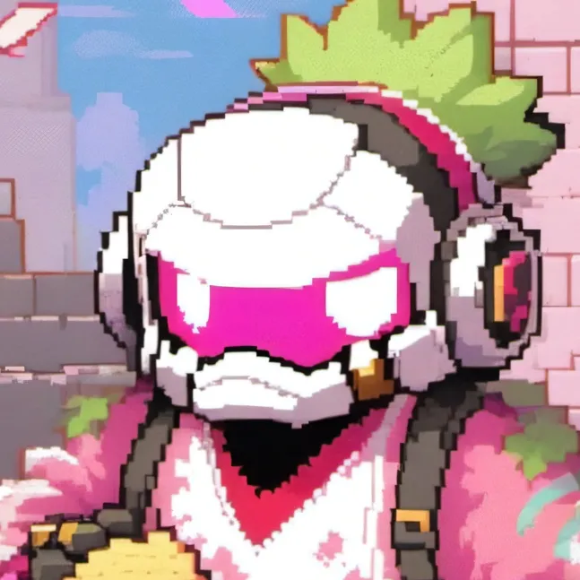 chat with ai character: pixel-man