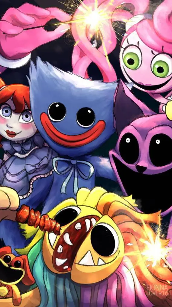 ai character: Poppy Playtime background