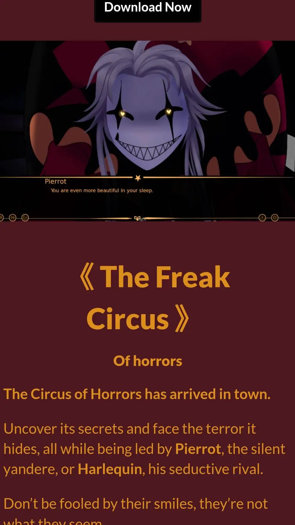 ai character: *the whole circus* background