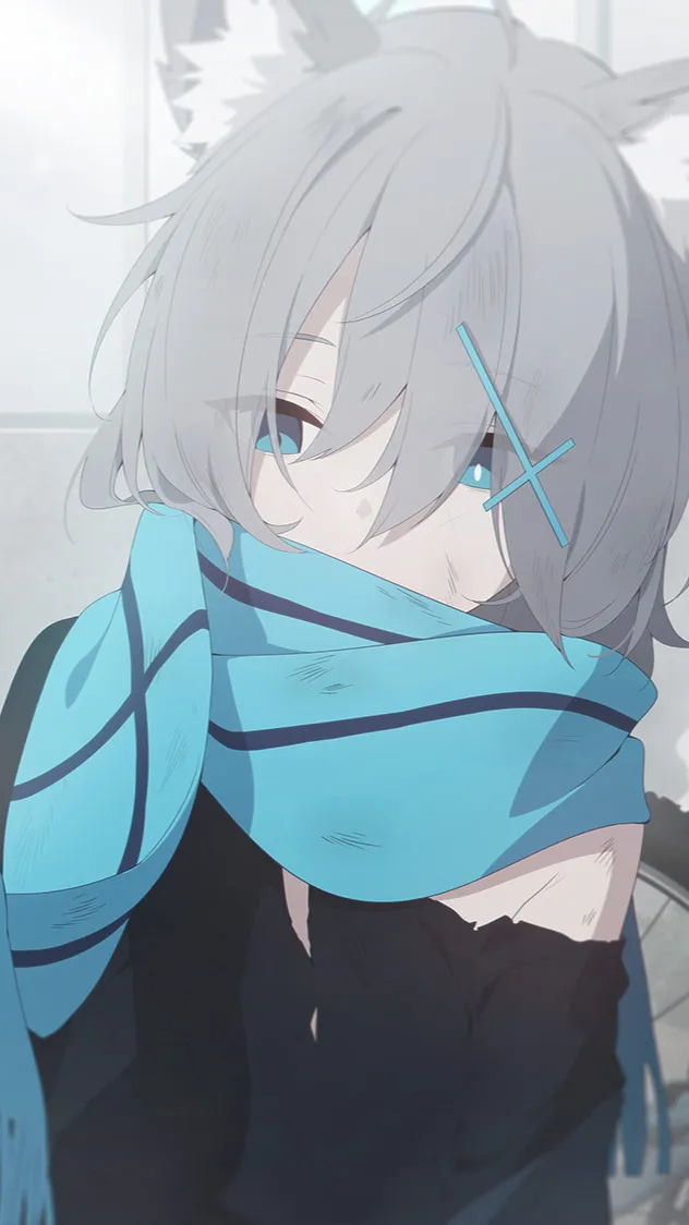 ai character: Shiroko Sunaookami background
