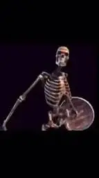 ai character: Random skeleton background