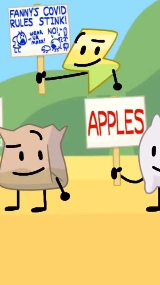 ai character: BFDI X SpongeBob background