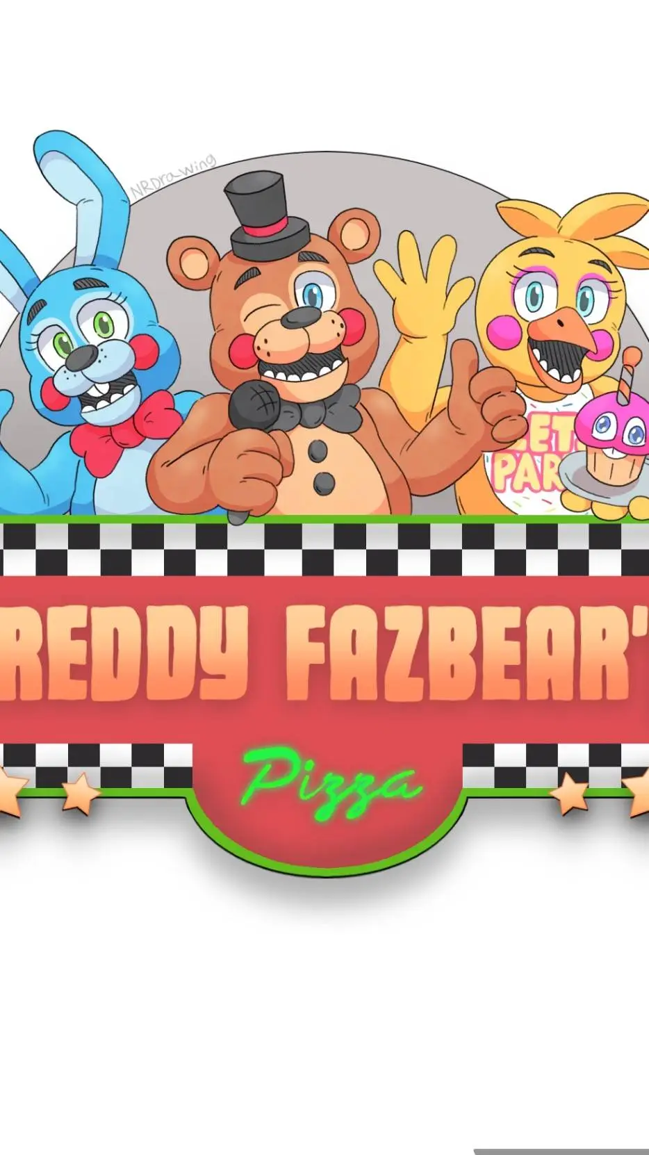 ai character: FAZBEARS PIZZA background