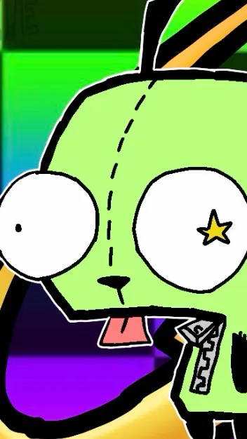 ai character: 🖤gir💚 background