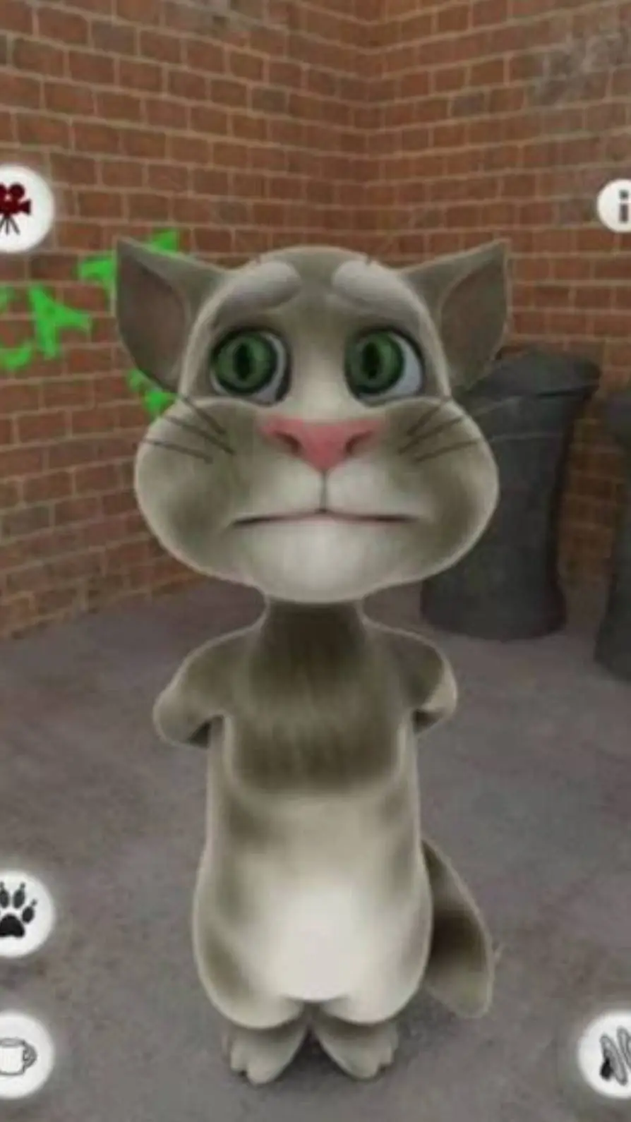 ai character: Talking tom cat background