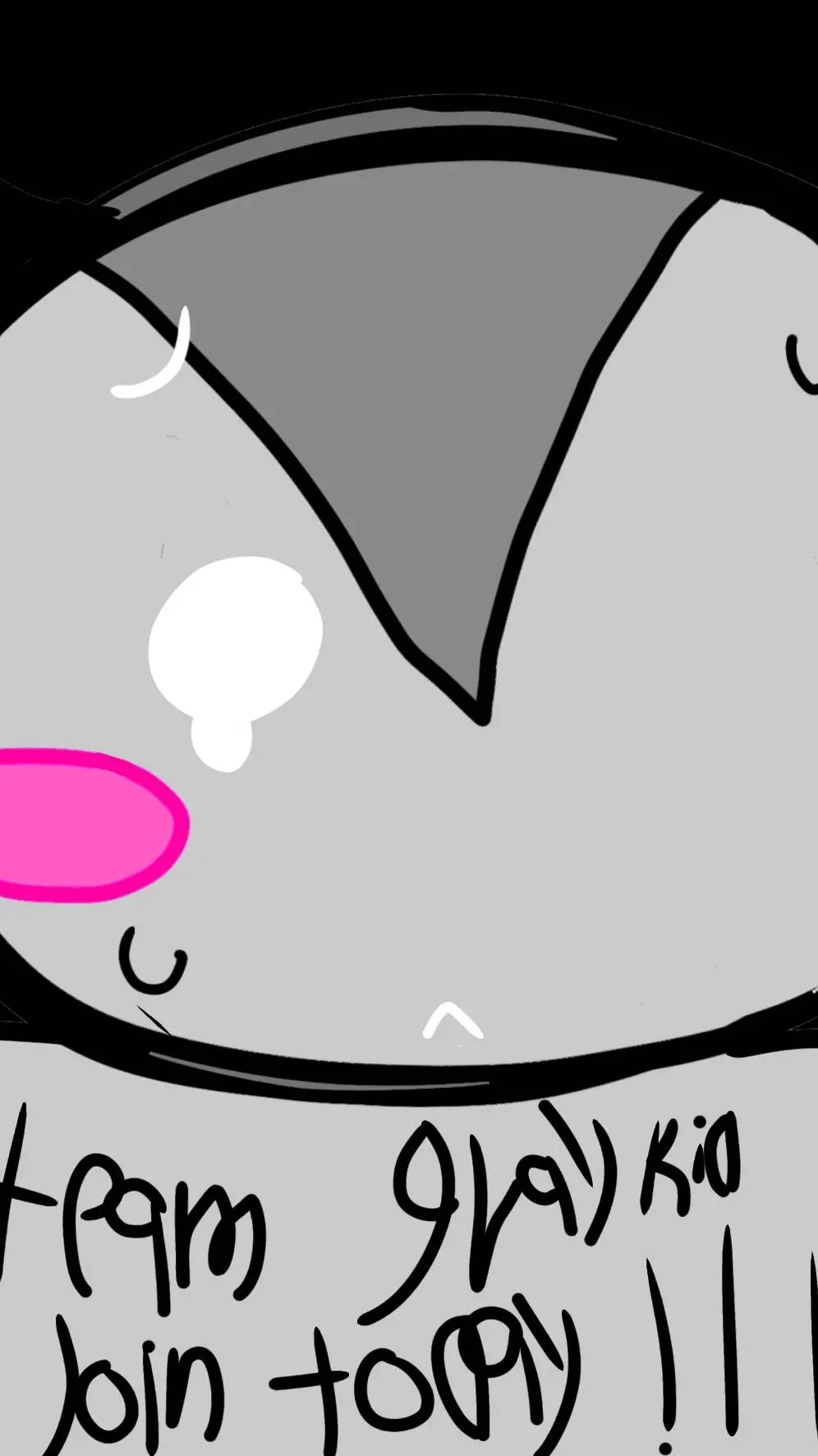 ai character: Graykid is shy background