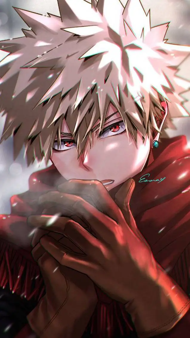 ai character: Bakugo Winter background