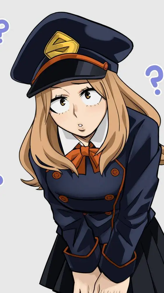 ai character: Camie worried! background