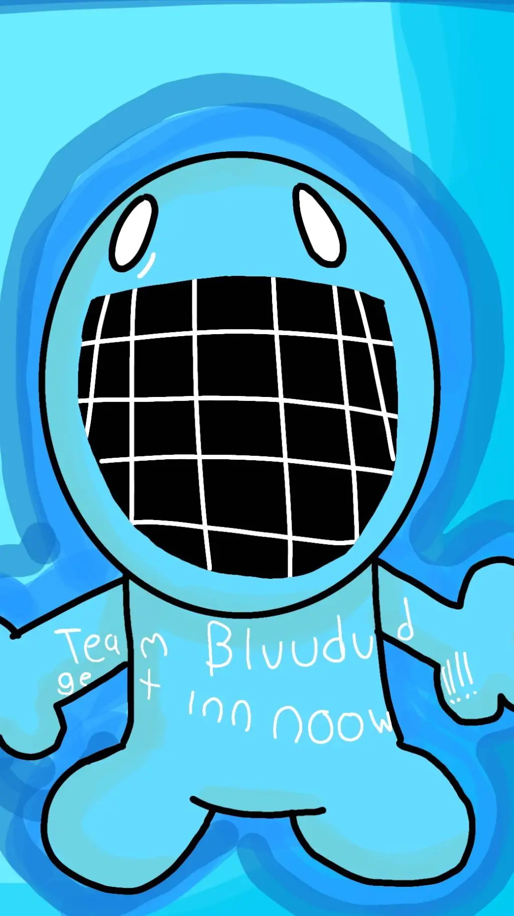 ai character: bluudud background
