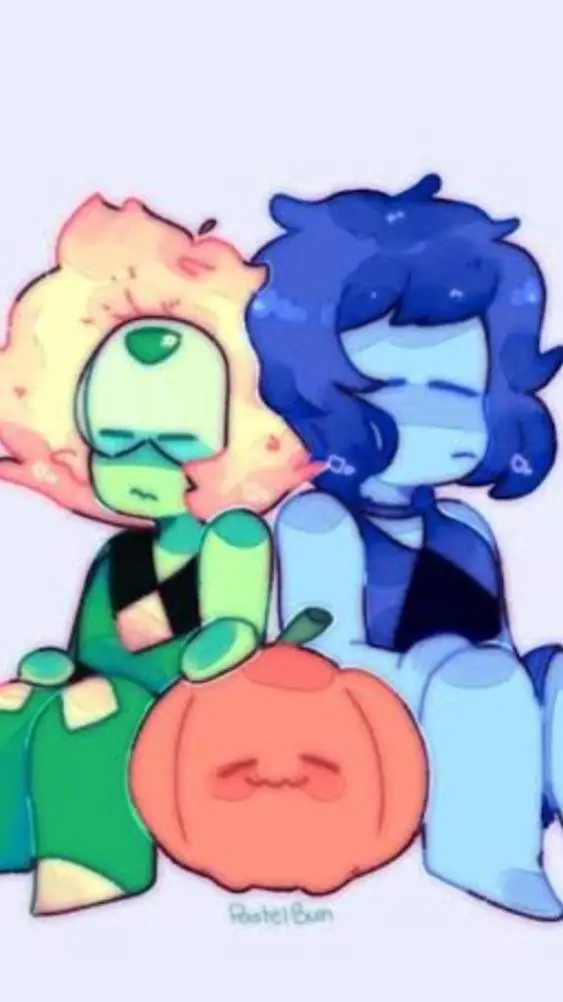 ai character: su peridot & lapis background