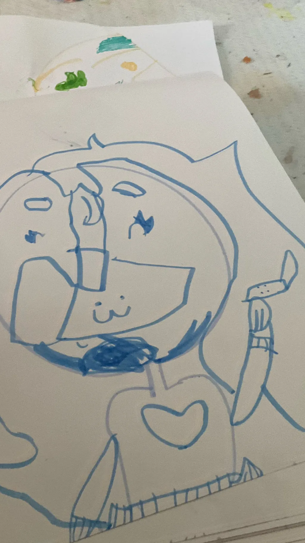 ai character: My drawing background