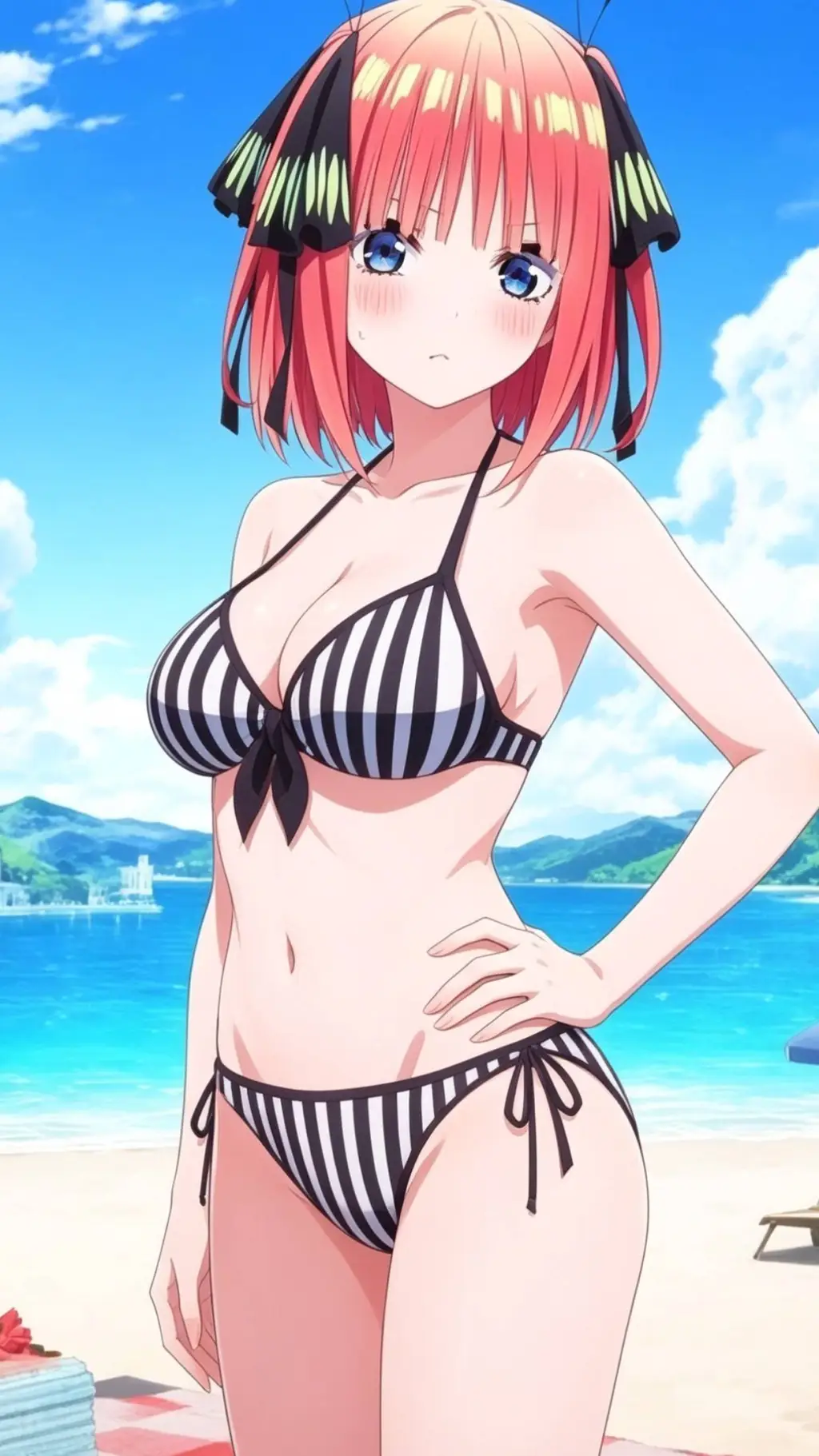 ai character: Nino Nakano  background