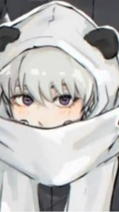 ai character:  panda and inumaki background