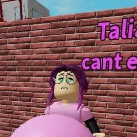 chat with ai character: talia full belly.