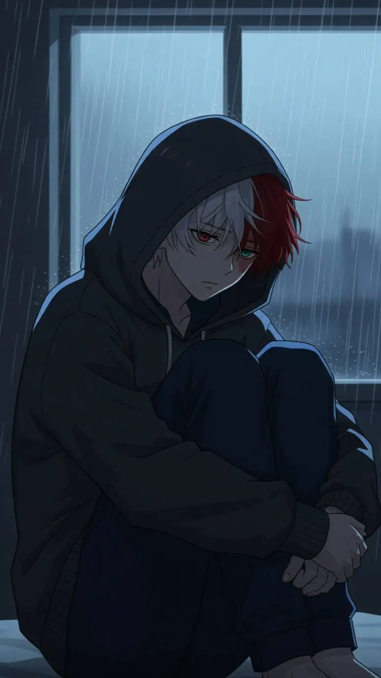 ai character: Depressed Todoroki background
