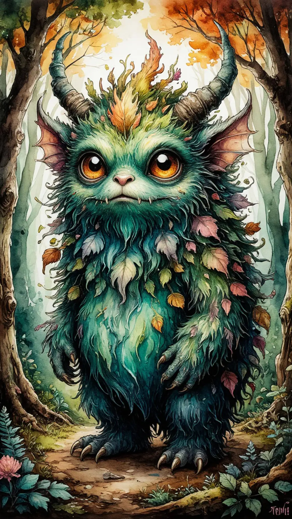 ai character: Чудище background