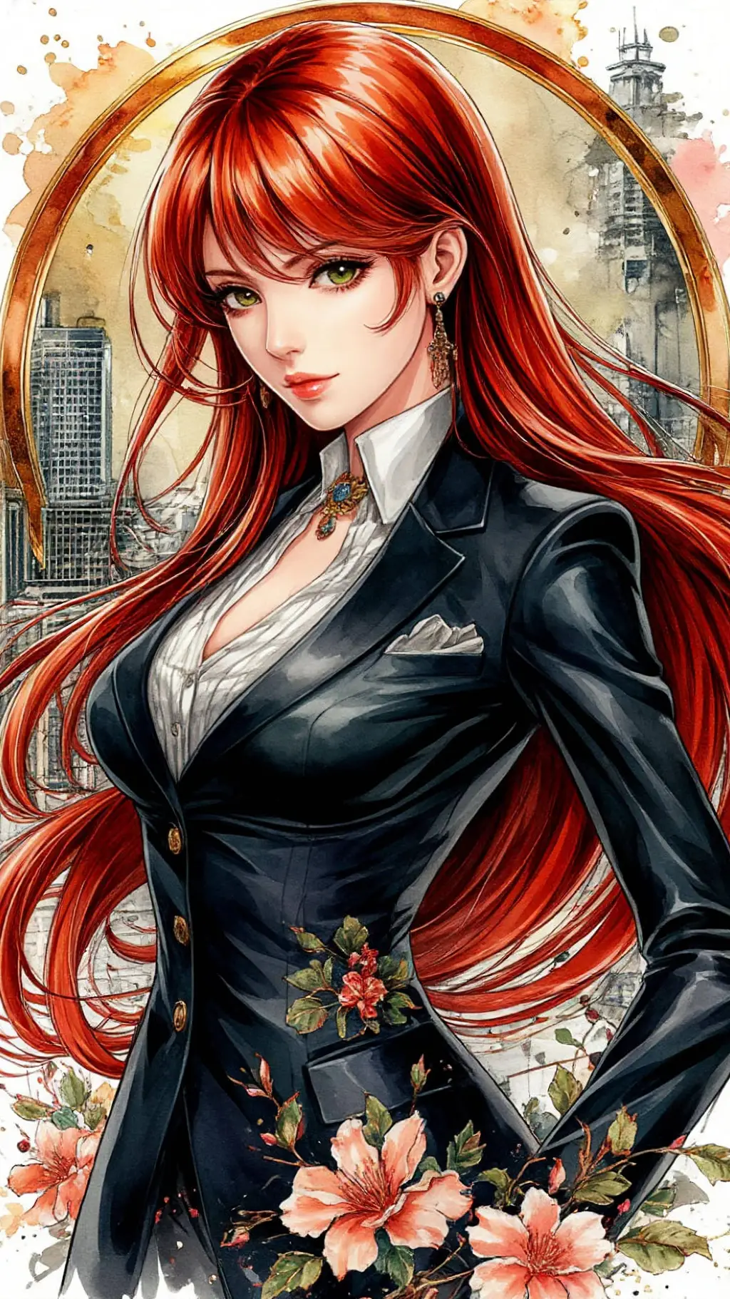 ai character: Милания background