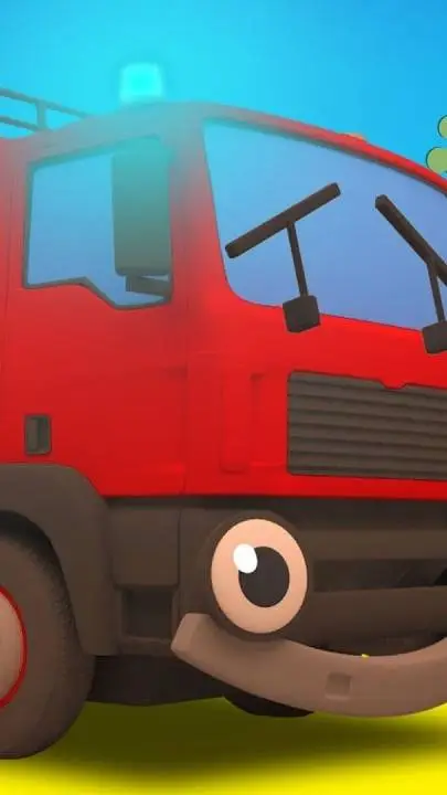 ai character: Fiona Fire Truck  background