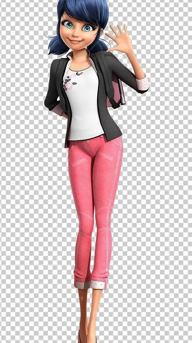 ai character: Marinette  background